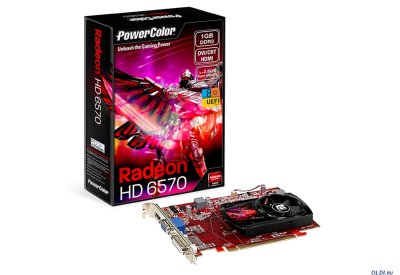    1Gb (PCI-E) PowerColor AX6570 1GBD3-HE GDDR3, 128 bit, HDCP, DVI, HDMI, DP, Retail