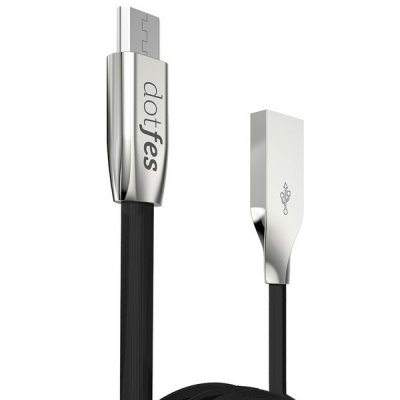    Dotfes USB - Micro USB A04M 2.5A 1m Black 14639