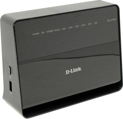     ADSL D-Link DSL-2750U/RA/U3A 802.11bgn 300Mbps 2.4  4xLAN USB RJ-45 