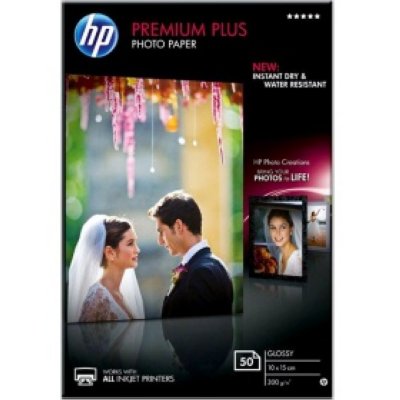    HP Premium Plus Glossy Photo Paper 50  10x15  (CR695A)
