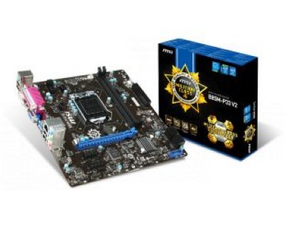  MSI B85M-P33 V2   (LGA1150,Intel B85,mATX,2*DDR3(1600),PCI-Ex16,GLan,2*SATA 3G/2*SA