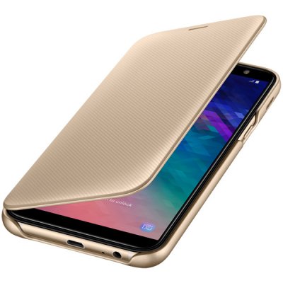    Samsung Wallet Cover  Galaxy A6 (2018), Gold