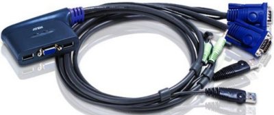    ATEN CS62US 2-Port USB VGA/Audio Cable KVM Switch