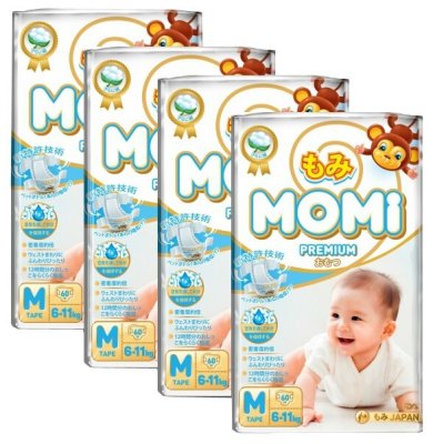    Momi  Premium M (6-11 ) 240 .