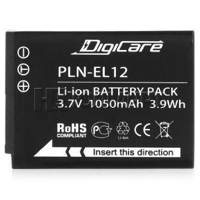    DigiCare PLN-EL12 / EN-EL12  Nikon CoolPix S800c, S6200, S6300, S8200, S9300, P310, A