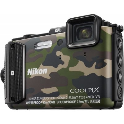    Nikon CoolPix AW130  16Mpix Zoom5x 3" 1080p 473Mb SDXC CMOS IS opt 1minF HDMI/KPr