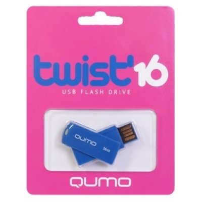  USB - Qumo USB Flash Drive 16Gb - Qumo Twist Cobalt QM16GUD-TW-Cobalt