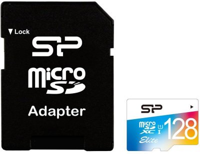     MicroSD 128Gb Silicon Power (SP128GBSTXBU1V20-SP) SDXC Class 10 UHS-I + 