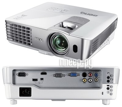    BenQ MS616ST DLP 800x600 2500ANSI Lm 13000:1 VGA HDMI S-Video USB 9H.J6S77.13E