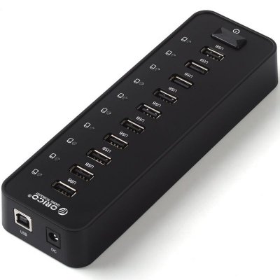    USB Orico P10-U2-BK 10-Ports Black