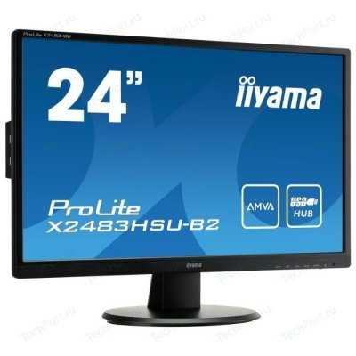    23.8" iiYama X2483HSU-B2  A-MVA 1920x1080 250 cd/m^2 4 ms DVI HDMI VGA  USB