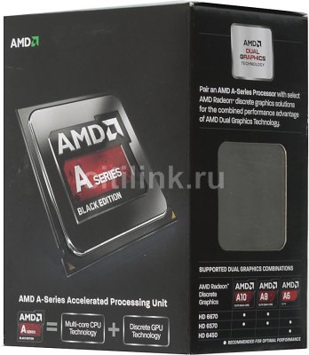    AMD A8 X4-6500 Quad Core (3.5-4.1GHz,4MB,65W, +Radeon HD 8570D, FM2)