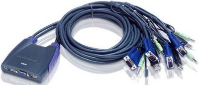    ATEN CS64US 4-Port USB VGA/Audio Cable KVM Switch