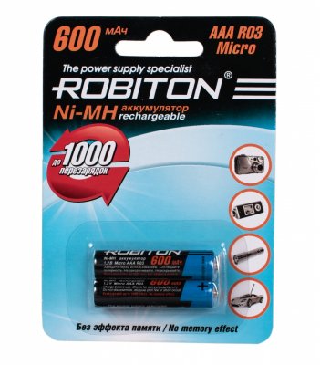    Robiton R03 AAA 600 mAh-2BL/50