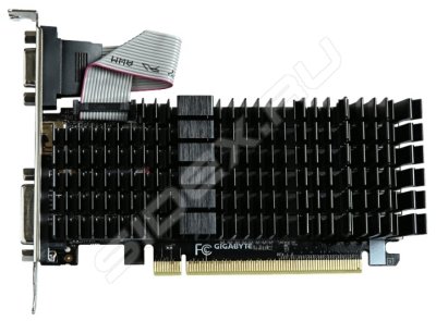    GigaByte GeForce GT 710 954Mhz PCI-E 2.0 2048Mb 5010Mhz 64 bit DVI HDMI HDCP Low Profile