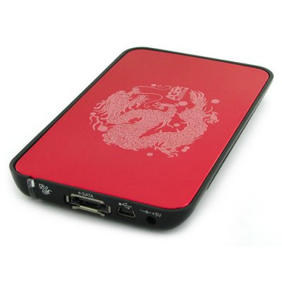      HDD 2.5" AgeStar SCB2A8 USB2.0 + eSATA, SATA, Backup function, Red