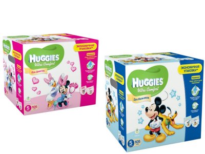    Huggies Ultra Comfort   5 (12-22 ) Disney Box 105 .
