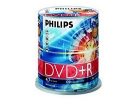   DVD+R Philips 4.7 , 16x, 25 ., Cake Box, Printable, (5809),  DVD 