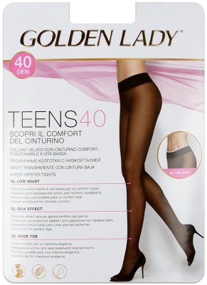    Golden Lady Teens Vita  2  40 Den Bassa Nero