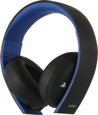    Sony Gold Wireless Stereo Headset Jet Black  Playstation 4 CECHYA-0083