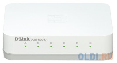    D-Link DGS-1005A/C1A Layer 2 unmanaged Gigabit Switch 5 x 10/100/1000 Mbps Ethernet ports