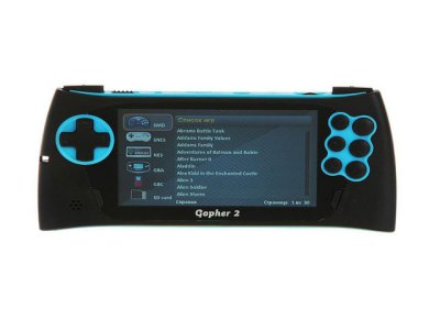     SEGA Genesis Gopher 2 LCD 4.3 Blue + 500 