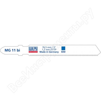     MG 11 bi (5 ; 76.5  7.8  1 ; 55 ; 21 TPI; BiM) WILPU 255100005