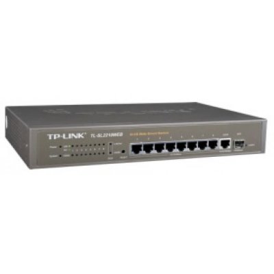    TP-LINK TL-SL2210WEB 8port 10/100 Fast Ethernet + 1port Gigabit Ethernet + 1port Gigabit