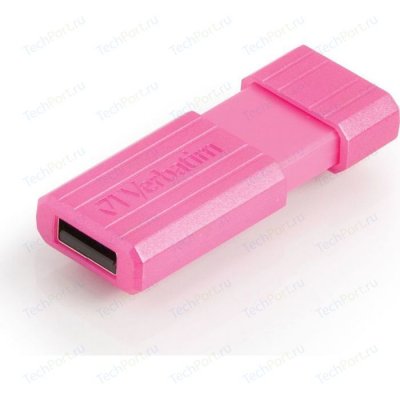    USB Flash Drive 32Gb Verbatim PinStripe "Pink" USB 2.0 (49056)