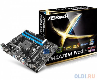   ASRock FM2A78M PRO4+   (FM2+,AMD A78,mATX,4*DDR3(2600),2xPCI-Ex16,PCI-Ex1,PCI,6*SATA