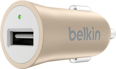     Belkin Car MicroCharger F8M730BTGLD Gold