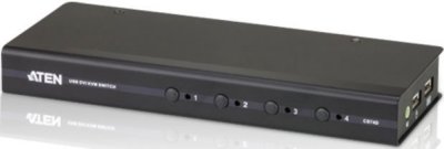    ATEN CS74D 4-Port USB DVI/Audio Slim KVM Switch