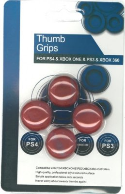   XBOX  Thumb grips (   Red-Silver (-) 360)