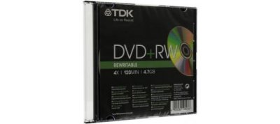   DVD+RW TDK 4.7Gb 4  Jewel Case