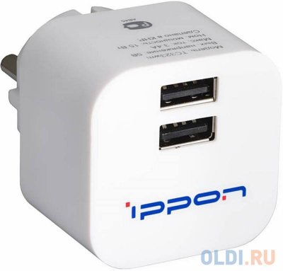      Ippon TC323W 3.4 (1+2.4)A 2  USB 