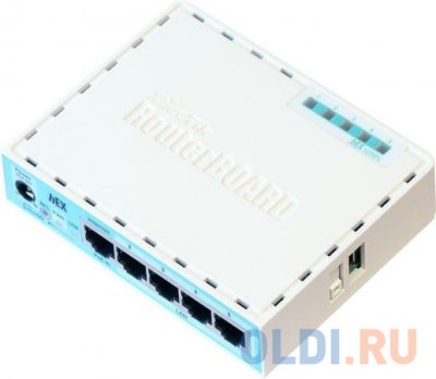    MikroTik RB750Gr3 hEX (RouterOS L4) with power supply and case 5 port 10/100/1000