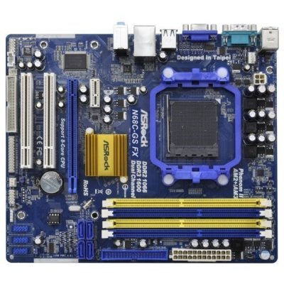     ASRock N68C-GS FX (RTL) SocketAM3+ (GeForce 7025) PCI-E+SVGA+GbLAN SATA RAID Micro