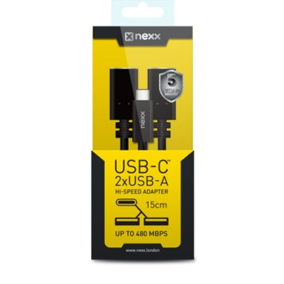    NEXX USB-C  2 USB-A , USB 2.0, 0,2 , 