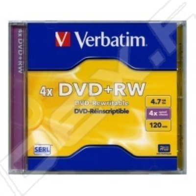    DVD+RW Verbatim 4.7 4  Jewel case (1 ) (43246)