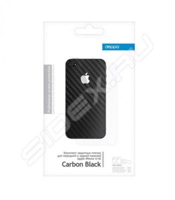       Apple iPhone 4, 4S (Deppa) (Carbon Black)