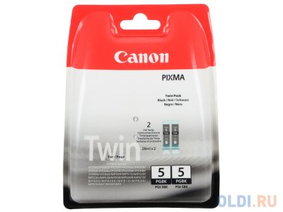    Canon PGI-5BK TWIN PACK  PIXMA MP800/MP500/iP5200/iP5200R/iP4200R/IX4000/IX5000. 