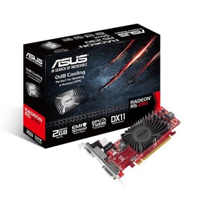    2Gb (PCI-E) ASUS R5240-SL-2GD3-L (R5 230) GDDR3, 64 bit, VGA, DVI, HDMI, Retail