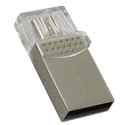     Qumo Fundroid (QM8GCR-MSD10-FD-GRN) MicroSDHC Memory Card 8GbClass10 + USB microSD Read
