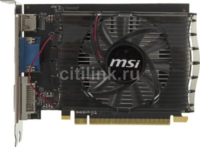    MSI GeForce GT 720 797Mhz PCI-E 2.0 2048Mb 1600Mhz 64 bit 2560x1600 DVI HDMI HDCP Silent