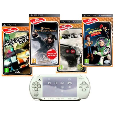     Sony PlayStation Portable E1008 White +   :   , 