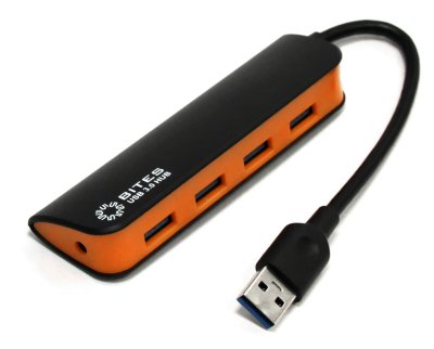    USB 5bites 4xUSB 3.0 - HB34-307BK Black