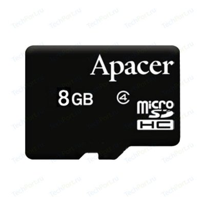   (AP8GMCSH4-RA)   Apacer,  microSDHC, 8 , class 4, (  ) 