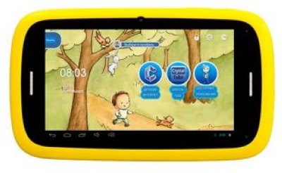      QUMO Kids Tab 2 4Gb Yellow-Green 7" WiFi 7" IPS 1024  600, 1.0GHz Dual, 512Mb