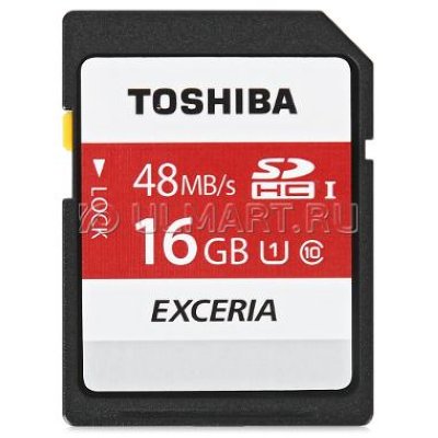     SDHC 16  Class 10 UHS-I 48MB/s Toshiba Exceria N301