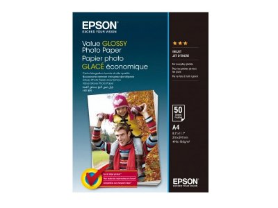    Epson Value Glossy Photo Paper A4 183g/m2 50  C13S400036